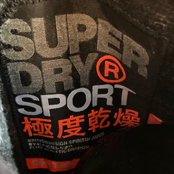 Superdry Sport Black Embossed Logo Hoodie (Women's 2XL) - Picture 2 of 7